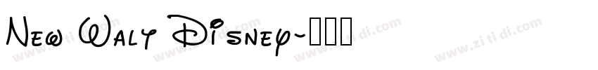 New Walt Disney字体转换